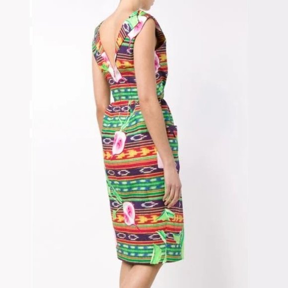 NWT Stella Jean Radish Print Fit & Flare Dress IT 40/US XS - Picture 4 of 15